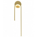 LED lubų šviestuvas, 10W, satino aukso, šilta balta šviesa