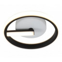 LED lubų šviestuvas, 7W, juodas, šilta balta šviesa