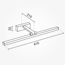 LED sieninis šviestuvas, baltas, 14W, neutrali balta šviesa