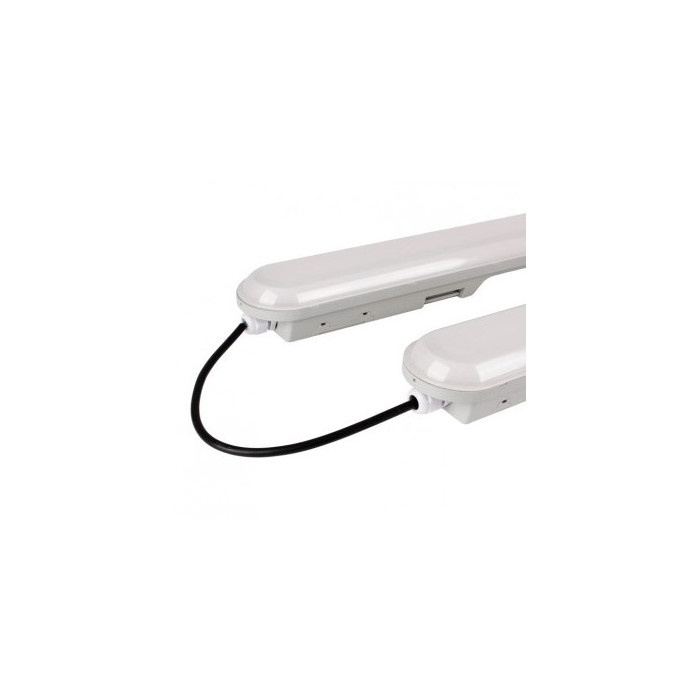 LED šviestuvas, 40W, vandeniui atsparus, 120cm, PIR jutiklis, šalta balta šviesa