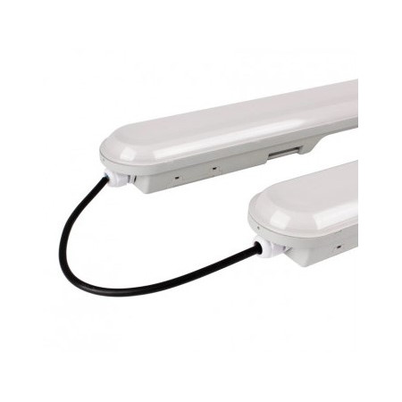 LED šviestuvas, 40W, vandeniui atsparus, 120cm, PIR jutiklis, šalta balta šviesa