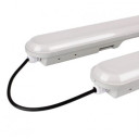 LED šviestuvas, 40W, vandeniui atsparus, 120cm, PIR jutiklis, šalta balta šviesa