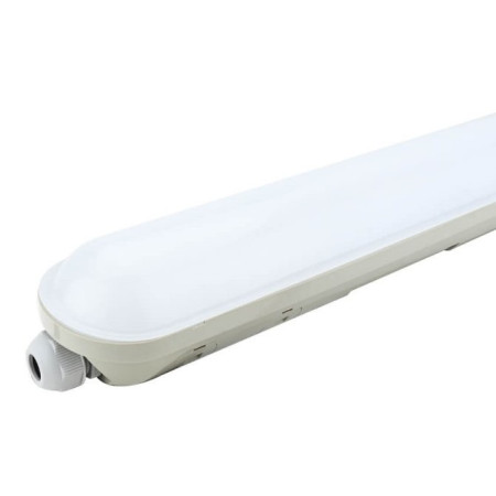 LED šviestuvas, 40W, vandeniui atsparus, 120cm, PIR jutiklis, šalta balta šviesa