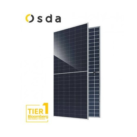 Osda saulės panelė, 620Wp, monokristalinė, dvipusė, N-Type, Topcon
