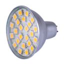 LED Lemputė MR16 3.5W12V su 245050 3chip SMD, alium. korpusu