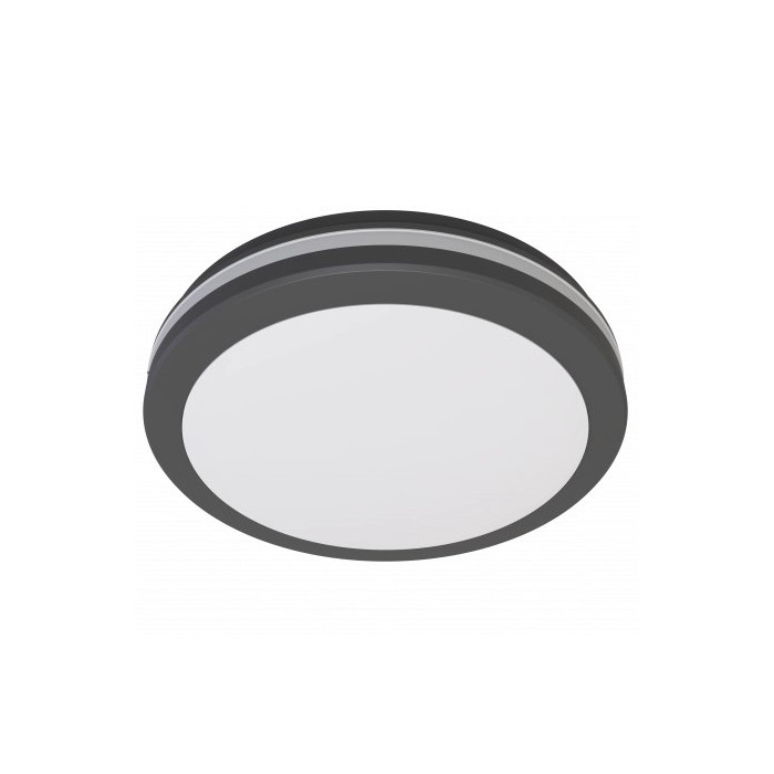 LED lubų šviestuvas, 20W, juodas, CCT šviesa, mikrobanginis jutiklis