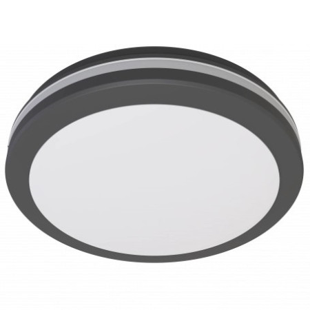 LED lubų šviestuvas, 20W, juodas, CCT šviesa, mikrobanginis jutiklis