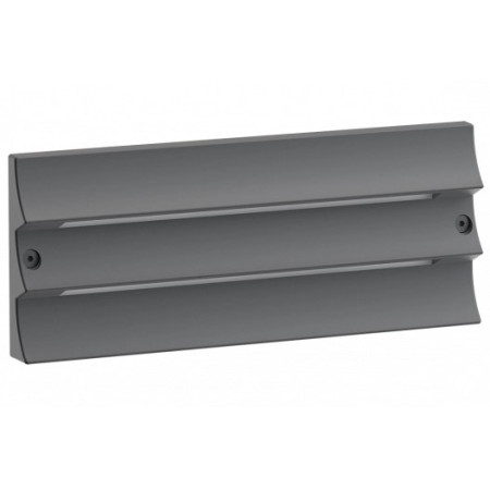 LED sieninis šviestuvas, pilkas, bangelės