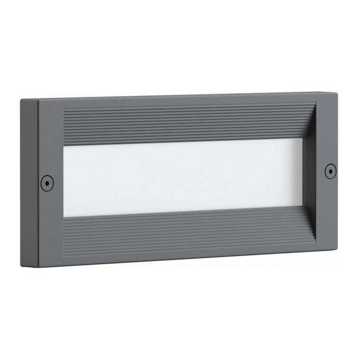 LED sieninis šviestuvas, pilkas