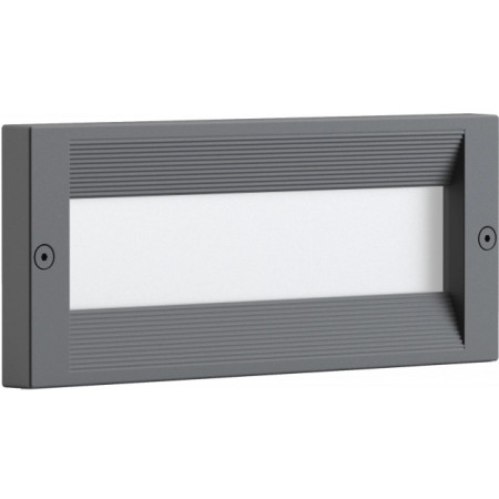 LED sieninis šviestuvas, pilkas