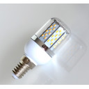 LED Lemputė E14 4.5W 220V su 78 SMD 3014 LED su stikliuku