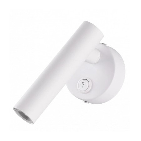 LED sieninis šviestuvas, 2W, ON/OFF jungiklis, baltas, neutrali balta šviesa