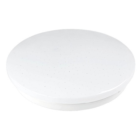 LED lubų šviestuvas, 12W, DIP-Switch, matinis gaubtas žvaigždutėmis, CCT šviesa