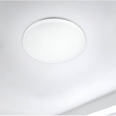 LED lubų šviestuvas, 18W, DIP-Switch, matinis gaubtas, CCT šviesa