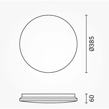 LED lubų šviestuvas, 24W, DIP-Switch, matinis gaubtas, CCT šviesa