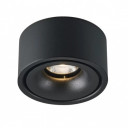 LED lubų šviestuvas, 10W, juodas, šilta balta šviesa