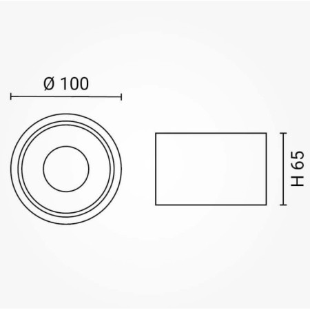 LED lubų šviestuvas, 10W, baltas, neutrali balta šviesa
