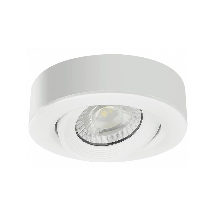 LED lubų šviestuvas, 5W, baltas, reguliuojamas, CCT šviesa