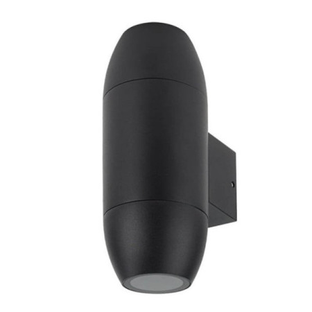 LED sieninis šviestuvas, juodas, kokonas, 2 lizdai, Max 70W