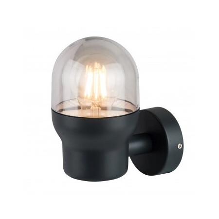 LED sieninis šviestuvas, juodas, cilindrinis, 1 lizdas, Max 40W