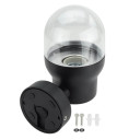 LED sieninis šviestuvas, juodas, cilindrinis, 1 lizdas, Max 40W