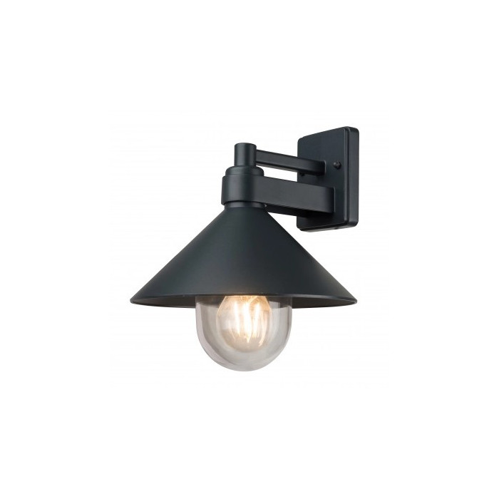 LED sieninis šviestuvas, juodas, kūgis, 1 lizdas, Max 40W