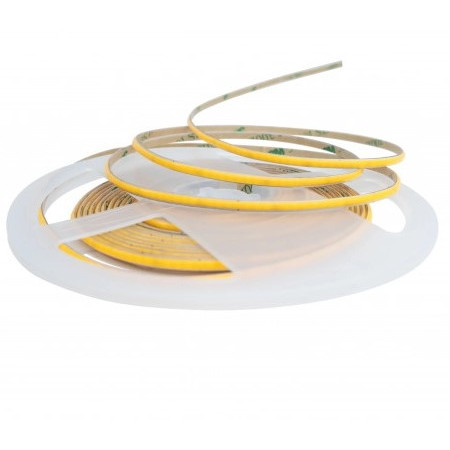 LED juosta, plona, 7W/m, 24V, 400Lm/m, šalta balta šviesa