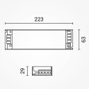 LED juostos maitinimo šaltinis, 300W, 24V, 12.5A, tylus