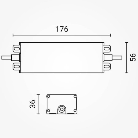LED maitinimo šaltinis, 200W, 48V, 4.17A, 3 metai garantija, vandeniui atsparus