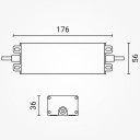 LED maitinimo šaltinis, 200W, 48V, 4.17A, 3 metai garantija, vandeniui atsparus
