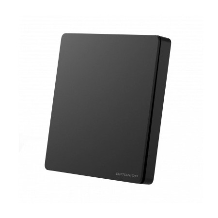 LED 1-os grupės nuotolinis valdiklis su maitinimo valdikliu, juodas