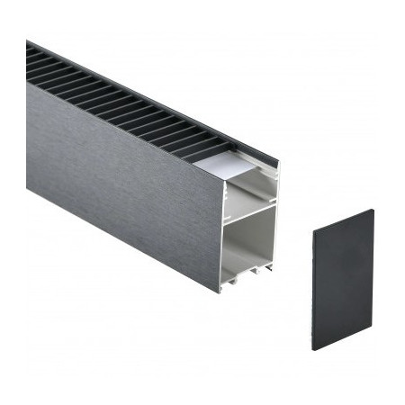LED linijinis šviestuvas, 38W, juodas, CCT šviesa