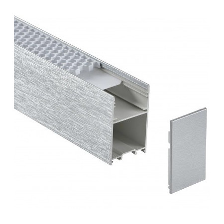 LED linijinis šviestuvas, 38W, sidabrinis, CCT šviesa