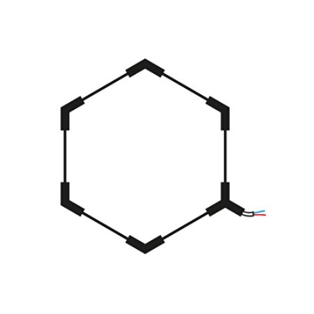 LED korys (hexagon), 1HEX, 42W, šalta balta šviesa