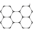 LED korys (hexagon), 5HEX, 192W, šalta balta šviesa