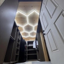 LED korys (hexagon), 5HEX, 192W, šalta balta šviesa