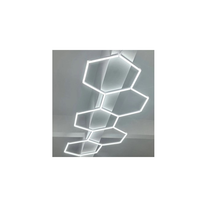 LED korys (hexagon), 5HEX, 203W, šalta balta šviesa