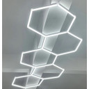 LED korys (hexagon), 5HEX, 203W, šalta balta šviesa