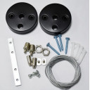 Dviejų troselių pakabinimo rinkinys šviestuvams 16761-16763, 1.5m