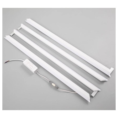 LED panelė, 60x60, 48W, surenkamas rėmelis, šalta balta šviesa