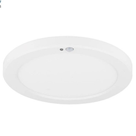 LED paviršinė mini panelė, apvali, balta, PIR jutiklis, 10/15/18W, CCT šviesa