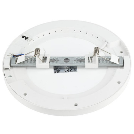 LED paviršinė mini panelė, apvali, balta, PIR jutiklis, 10/15/18W, CCT šviesa