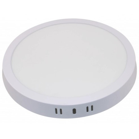 LED paviršinė panelė, apvali, balta, 24W, CCT šviesa
