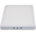 LED paviršinė panelė, kvadratinė, balta, 18W, CCT šviesa