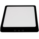 LED paviršinė panelė, kvadratinė, juoda, 12W, CCT šviesa