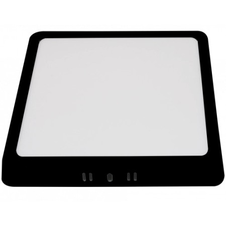 LED paviršinė panelė, kvadratinė, juoda, 24W, CCT šviesa