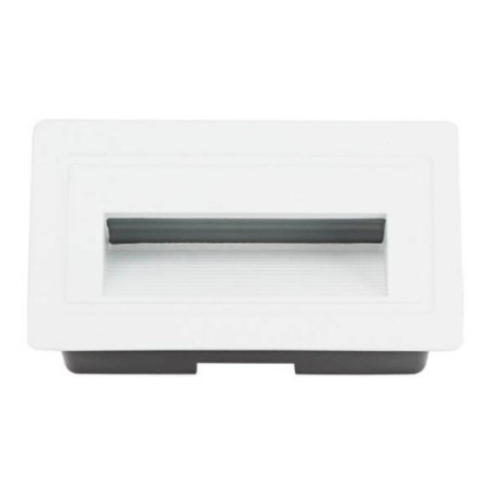 LED laiptų šviestuvas, stačiakampis, baltas, 3W, šilta balta šviesa