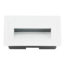 LED laiptų šviestuvas, stačiakampis, baltas, 3W, neutrali balta šviesa