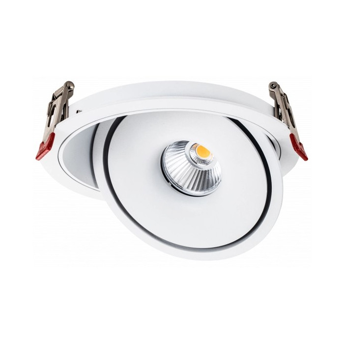 LED šviestuvas, apvalus, pasukamas, baltas, 15W, CCT šviesa