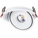 LED šviestuvas, apvalus, pasukamas, baltas, 15W, CCT šviesa